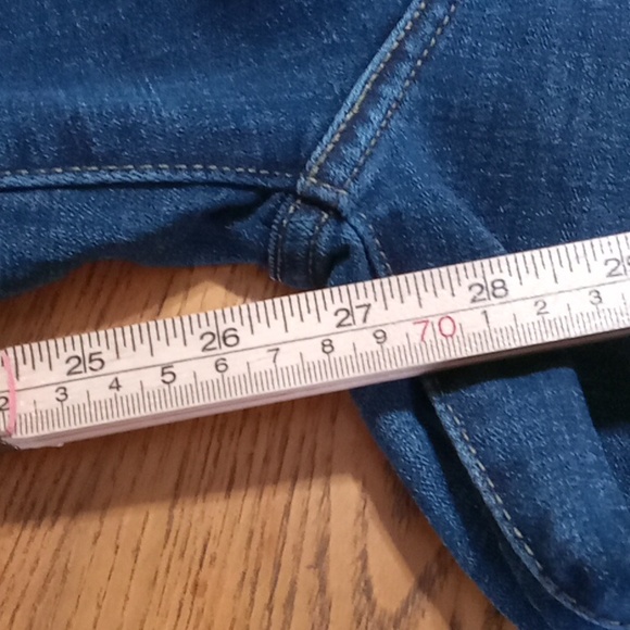 LEVI'S Womens 29 (27 x 27) JEANS DENIM Pants Preowned BLUE HIGH RISE SKINNY - Picture 5 of 7